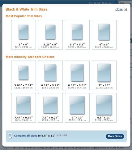trim size