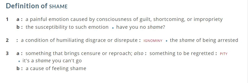 shame definition