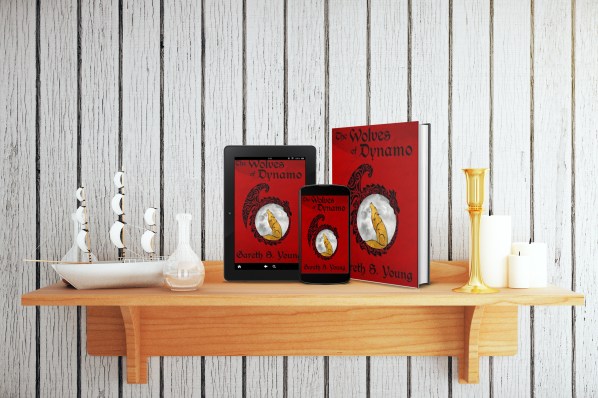 shelf with sailboatandbook