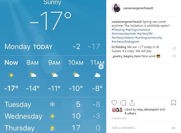 instagram temperatures