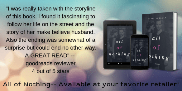 All of Nothing promo with goodreads review
