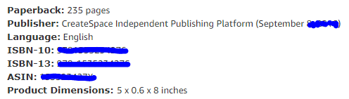 createspace product info