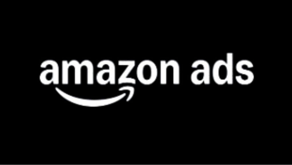 amazon ads logo on black background